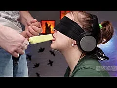 สตรีมเมอร์18 ปิดตาชิมรสชาติ ให้ลองเอาอมเลีย ไอศกรีม สุดท้ายงัดควยใส๋ปากแทน อมจนน้ำแตกคาปากโคตรเสียวเ