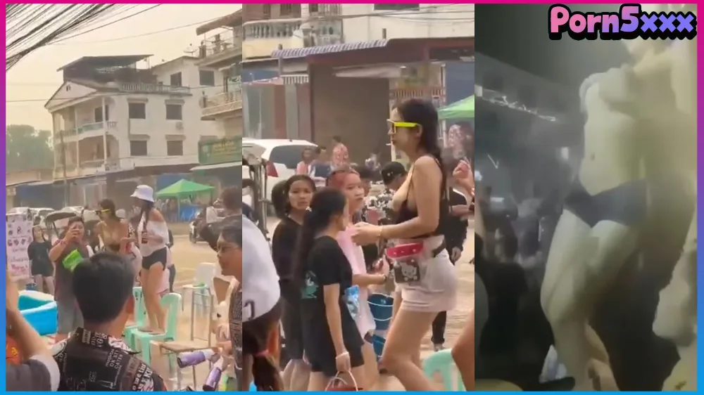 หลุดสงกรานต์ ปีล่าสุด 67 สาวโชว์นมเต้นยั่วสุด ร่อนเอว เมล่อน น่ากะแทกมาก